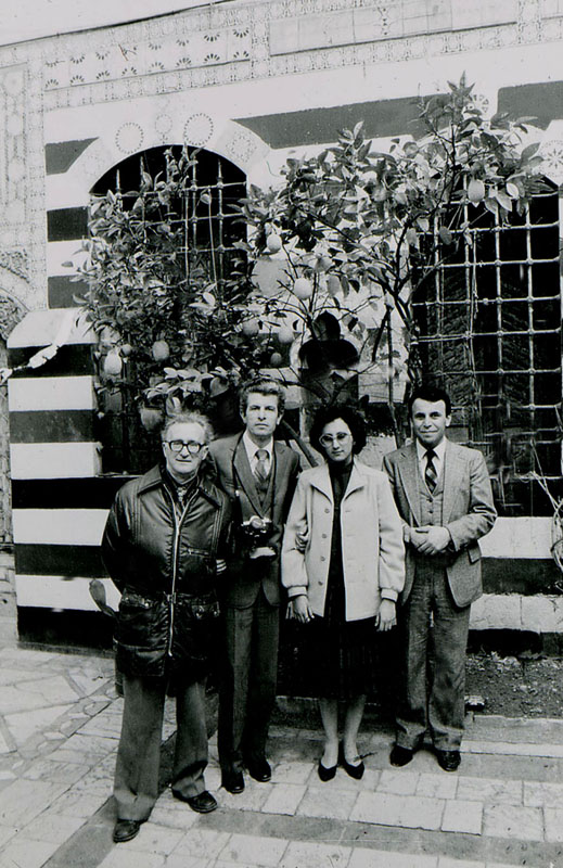 В.Г.Шиляев, Л.И.Балашевич и сирийские коллеги. Дамаск, Сирия 1983 год
